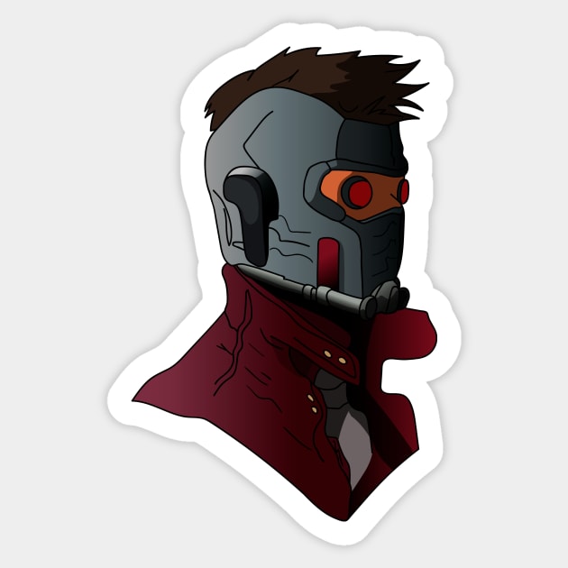 Star Lord/Guardians of the Galaxy Sticker by ElizavetaBokhan